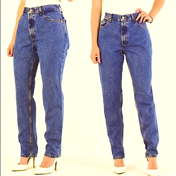 Vintage Levis 550 Dark Wash High Rise Tapered Jeans - Picture 12 of 15